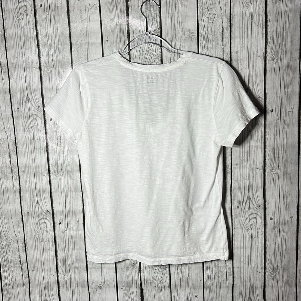 Madewell White Basic Tee Size Medium - image 6
